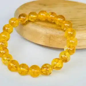 Citrine Crystal Stone Yellow Bracelet
