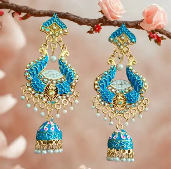 Elegant Long Jhumka Earrings with Intricate Detailing for a Bold Statement