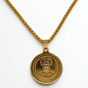 Divine Hanuman Gold Pendant Necklace – Stainless steel Gold-Plated Spiritual Jewelry