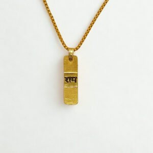 Unisex Gold-Toned Ram Pendant with Chain | Spiritual Jewellery