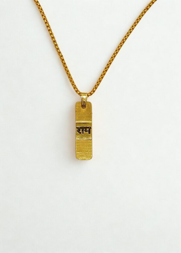 Unisex Gold-Toned Ram Pendant with Chain | Spiritual Jewellery